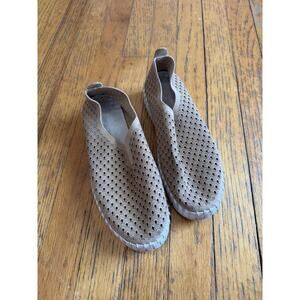 Ilse Jacobsen Shoes Womens Size 6 Beige Tulip Platform Slip On Casual Comfort